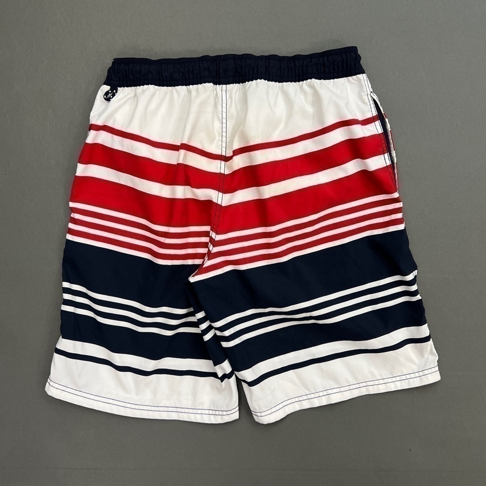 TOMMY HILFIGER Embroidered Logo Striped Hybrid Swimsuit - Picture 2 of 6